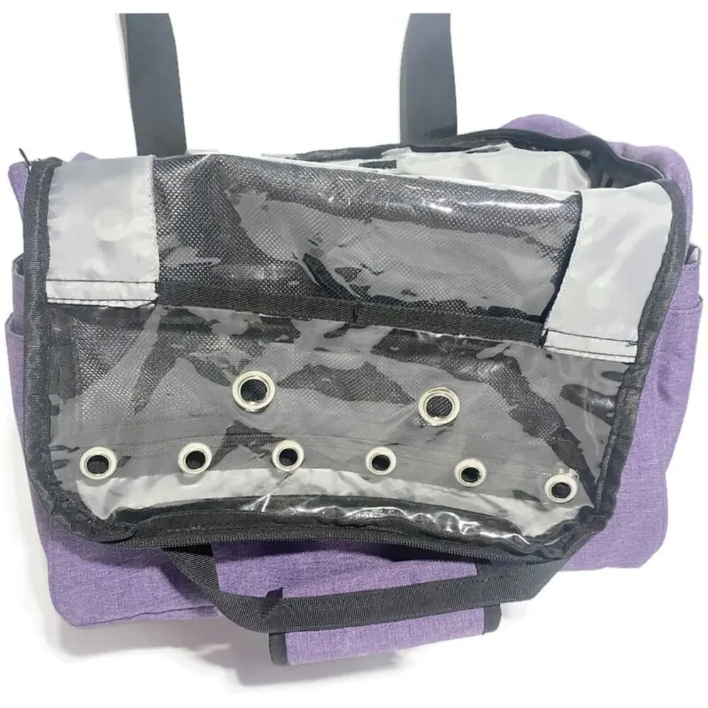 Sucipi Knitting Bag Organizer Purple Yarn Storage Tote Project Bag 14x10x